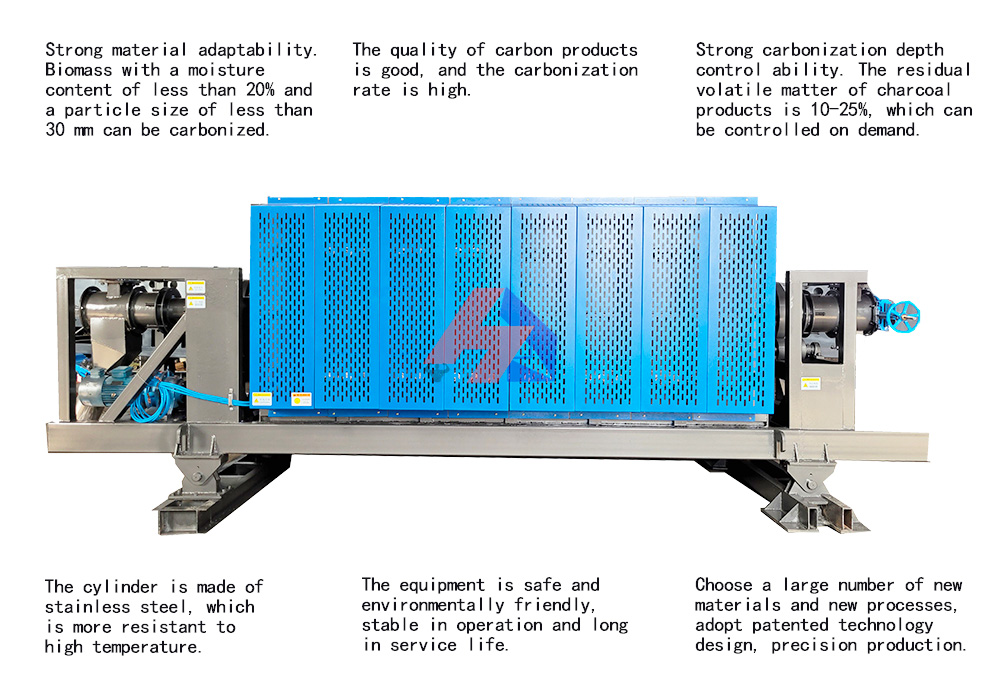 wood charcoal machine,charcoal production machine