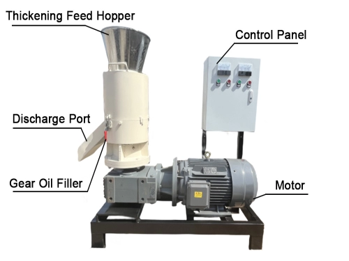 How much energy does a biomass pellet machine consume?