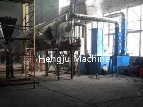 Philippine customer 0.8T/D activated carbonization furnace site